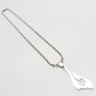 Stainless Steel Flame Necklaces & Pendants Chain Necklace for Men and Women Statement Necklace Jewelry New Year Gifts