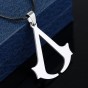 Hook Chain Blade Necklaces Pendants Silver Color Stainless Steel Choker Necklace for Men Women Gift Costume Jewelry Bijouterie
