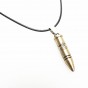 REBORN Letters Bullet Pendant Black Leather Chain Necklace for Men Cute Pendant Charms Ball Chain Choker Necklace Women Jewelry