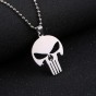 Movie Necklace Punisher Personality Design Skull Pendant Necklace Stainless Steel For Women & Men Colar Masculino Bijouterie