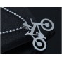 Bike Pendant Stainless Steel Necklaces Cycling Steampunk Necklace Women&Men Charms Body Bicycle Sports Necklace Jewelry Gifts