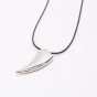 New Fashion Brave Men's Necklace Stainless Steel Wolf Tooth Personality Male Necklace Animal Pendant Necklaces Punk Jewelry Gift