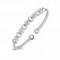 2018 New Unique Good Luck Coming Beads Bangle Vintage Cuff Bracelet For Women Men Child Adjustable Silver Bracelets&bangles