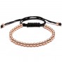 1PC Newest Knitted String Rope Bracelet 4mmCopper Bead Bracelet Jewelry Women Men Gold Color Charm Braided Mala Bracelet Jewelry