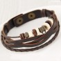 Fashion Leather Bracelet Pulseira Couro Multilayer Bracelets & Bangles Jewelry For Women Men Gift Wristband Pulseira