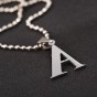 Charms Tiny Silver Color initial Necklace A Letter Choker Initials Name Necklaces Pendant for Women Girl Best Birthday Gift