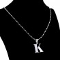 Fashion Letter Statement Necklaces Pendants Alfabet Initial Necklace Stainless Steel Choker Necklace Women Jewelry Kolye Collier