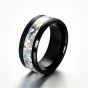 Modyle 2018 New Fashion Punk Rock Stainless Steel Rainbow Patch Ring for Men Women