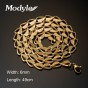 Modyle Gold-Color Stainless Steel Heart Necklace Men Jewelry Wholesale Free Shipping New Trendy Chunky Snake Chain Necklace