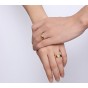 Modyle 2018 Heart Rings for Women Men Wedding Jewelry New Fashion Gold-Color Engagement Promise CZ Ring Jewelry