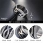 Modyle 2018 New Pattern Design Female Ring Black Color 316L Stainless Steel Finger Ring From Men Trendy Jewelry