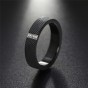 Modyle 2018 New Fashion CZ Stone Rings Top Quality Black 316L Stainless Steel Rings For Men
