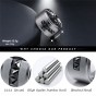 Modyle New Black Cubic Zirconia Big Cross Jewelry Silver Color Punk Rock Stainless Steel Finger Ring for Men