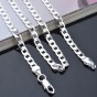 Modyle Men's Figaro Chain Necklace Men Fashion Cheap Silver-Color Jewelry 4MM wide