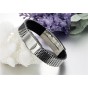 Modyle Brand Stainless Steel PU Leather Bracelet Men Silver Bracelets Bangle For Men Fashion Jewelry Hot Sale