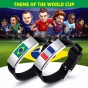 Modyle 2018 New Fashion Ball Fans Wristband Black Punk Rubber Silicone World Cup Flag Friendship Bracelets for Men Women