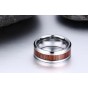 Modyle 2018 New Tungsten Carbide Ring Men's Wedding Ring Retro Wood Grain Design Fashion Party Gift