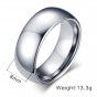 2018 New Fashion High Quality Tungsten Steel Men Ring High Polished Wedding Tungsten Ring Jewelry