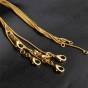 Modyle Hot sale Retail Gold Color Women Man Necklace for Women 40-75cm Twist Rope Chain jewelry