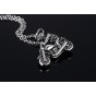 Modyle New Punk Men Skull Pendant Necklace Fashion Ghost Rider Necklace Cool Skeleton Necklace Men Jewelry