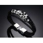 Modyle 2018 New Fashion Genuine Leather Skull Bracelet Luxury man jewelry Skull bangle&Bracelet for Women Gift