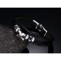 Genuine PU Vintage Leather Bracelet Wristband Jewelry Bijouterie Unisex Girls Woman