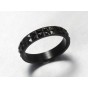 Mordern black angular rings for women titanium steel bright rings men ring jewelry