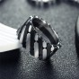 Modyle 2018 New Fashion Stainless Steel Rings For Women Personalized Design Punk Style Men Band Party Jewelry