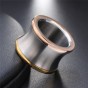 Modyle Unique Design 15mm Big Stainless Steel Rings For Men Women Party Finger Jewelry
