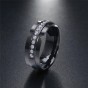 Modyle 316L Stainless Steel Rings for Men Women Punk Style Fashion Men Rings Hign Polished Silver Black Colors