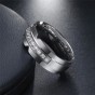 Modyle 316L Stainless Steel Rings for Men Women Punk Style Fashion Men Rings Hign Polished Silver Black Colors