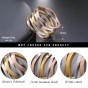 Modyle Stainless Steel Rings For Men &Women Unique Design Party Jewelry Trendy Cuff Finger Jewelry