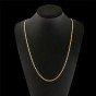 Modyle Hot sale New 2mm Gold Color Man Necklace 40-75cm Chain jewelry