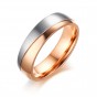 Modyle Trendy AAA CZ Stones Wedding Rings for Women Men Rose Gold Color Stainless Steel Elegant Engagement Jewelry