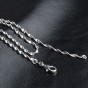 Modyle 2018 New Fashion 2MM Mens Necklace Chain 40-60cm Silver Color Punk Necklace for Women