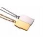 Modyle 2018 New Fashion Silver and Gold Color Stainless Steel I LOVE YOU Pendant Wedding Necklace for Women Men