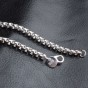 Modyle 2018 New Silver Color 4mm Wrist Band Hand Chain Mens Bracelets & Bangles Gift