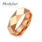 Modyle 3 Colors Men Rhombic Tungsten Carbide Promise Wedding Bands Ring Gold-Color Engagement Ring Men Jewelry
