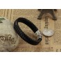 Modyle 2017 Fashion Knitted Genuine Leather Rope Chain Man Bracelets Classical Simple Design Men Jewelry With Magnet Buckle