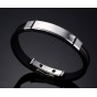 Fashion Men Bracelets Black Silicone& Rubber Bracelets Jewelry Stainless Steel Men Bracelets & Bangles Wholesale