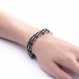 Modyle 2018 New Bike Bicycle Motorcycle Chain Bracelet 316L Stainless Steel Silicone Bracelet Men Jewelry