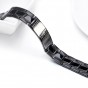 Modyle Fashion Men Bracelet 316L Stainless Steel Bracelets Black Bangle Chain Bracelet Cross Pattern Jewelry