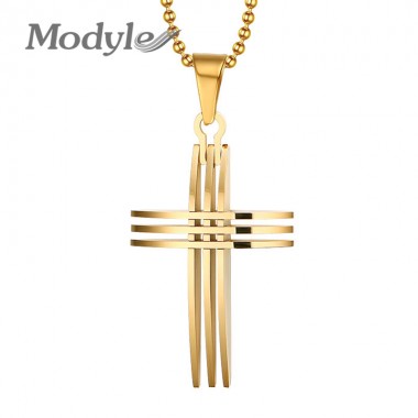 Wholesale Hot Sale Fashion Vintage Men Jewelry Pendants Cross Necklace Men Stainless Steel Necklaces Male Free Shipping