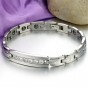 Modyle Jewelry Couple Healthy Bracelet Healing Stainless Steel Magnet Stone Bracelets CZ Women Men Jewelry
