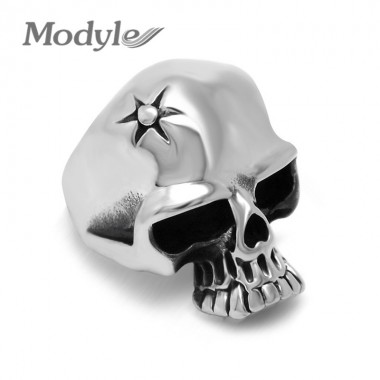 Modyle Retro Skull Ring Fashion Men Titanium Steel Jewelry