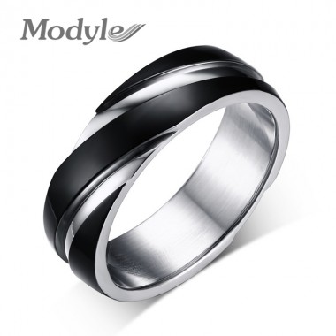 2018 New Fashion Stainless Steel Wedding Brand Engagement Ring Men Women Accessories