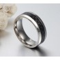 fashion men ring carbon fiber jewelry stainless steel rings for man classic christmas gifts