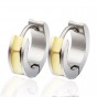 2018 Popular Hip Hop Bling Stud Stainless Steel Earring Brand Geometric Gold-Color Stud Earrings Men Dress Free Shipping