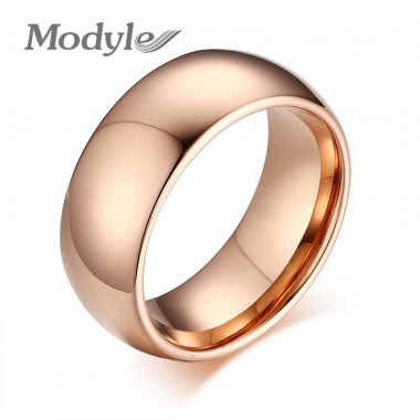 Modyle 2018 New Fashion High Quality Titanium Steel Men Ring High Polished Wedding Tungsten Ring Jewelry
