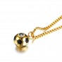 Modyle Soccer Necklaces Men Jewelry Gold Color Stainless Steel Fitness Football Sport Pendant & Chain Fathers Day Gifts